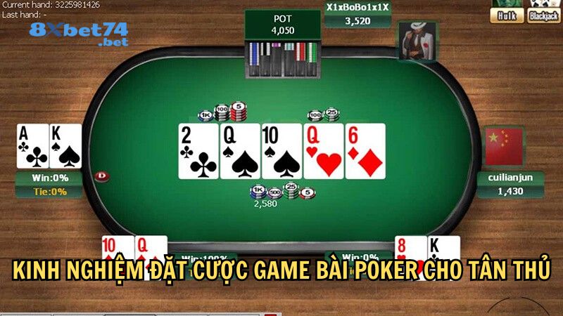 Kinh nghiệm đặt cược game bài Poker cho tân thủ