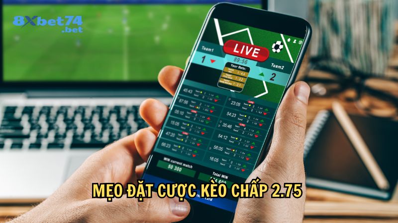 Mẹo đặt cược kèo chấp 2.75 đem lại chiến thắng lớn