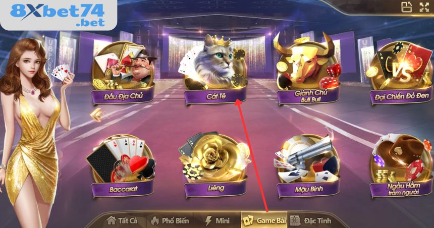 Đôi nét về game bài catte tại nhà cái 8xbet