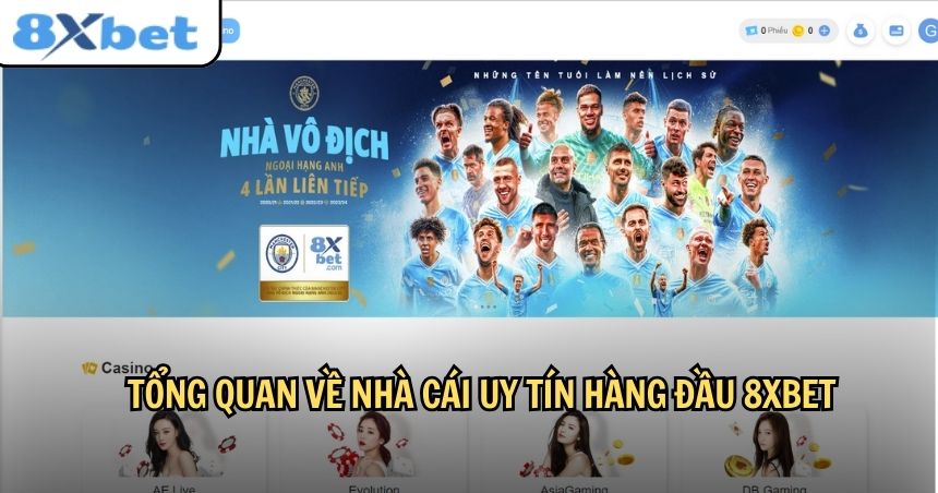 8Xbet là một nhà cái hàng đầu châu Á